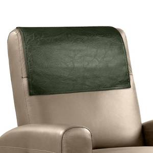 lot 2409 image: Faux Leather Recliner Headrest Cover 17 x 27 In Dark Green
