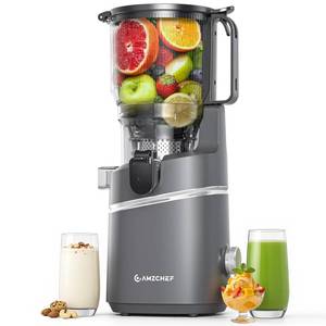 lot 7848 image: AMZCHEF Cold Press Juicer 250W Slow Masticating  Retail $129.99