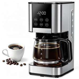 lot 7885 image: Horavie 10 Cup Programmable Drip Coffee Maker, Regular & Strong Brew