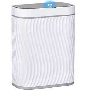 lot 7924 image: Ogikey Bathroom Trash Can 2.6 Gallon Touchless Motion Sensor Lid