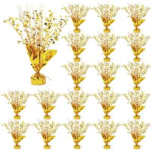 lot 7949 image: Ohiyoo Gold Foil Spray Star Table Centerpiece 20 Pack