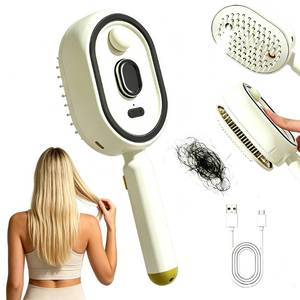lot 7955 image: Electric Mist Air Cushion Massage Brush 5-in-1 Anti-Tangle Hair Comb