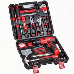 lot 7986 image: LIXOVUI 8V Cordless Drill Set 132-Piece Tool Kit