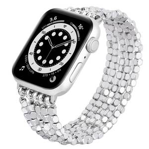 lot 8286 image: MOFREE Beaded Bracelet Watch Band for Apple Watch 38mm 40mm 41mm 42mm