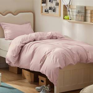 lot 8294 image: Bedsure Duvet Cover Set TwinTwin XL Rose Pink Double Brushed Microfiber