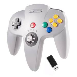 lot 8318 image: KIWITATA N64 Style Wireless Controller for Nintendo Switch USB Gray