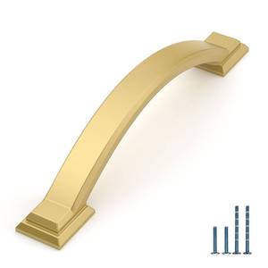 lot 8326 image: AOOTOCH 10 Pack Gold Cabinet Pulls 4 Inch Hole Centers