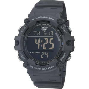 lot 8340 image: Casio Mens Wide Face Digital Watch Black Resin Strap AE1500WH-8BV
