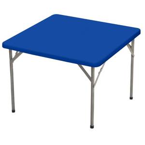 lot 8356 image: BDDC Square Fitted Table Cloth 34 x 34 Inch Elastic Royal Blue