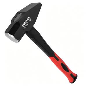 lot 8407 image: DESHIL Blacksmith Hammer 3 lb Flat Peen Fiberglass Handle