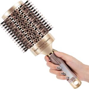 lot 8429 image: SIMPOR Round Hair Brush for Blow Drying 2.7 Inch Barrel Boar Bristle