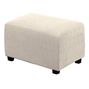 lot 8445 image: H.VERSAILTEX Ottoman Cover Slipcover for Footrest, Rectangle 29-34, Natural