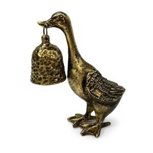 lot 8462 image: Vintage Duck Candle Snuffer Antique Gold Finish