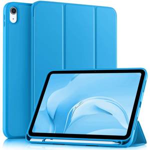 lot 8463 image: Akkerds Folio Case for iPad A16 11th Gen & iPad 10th Gen, Light Blue