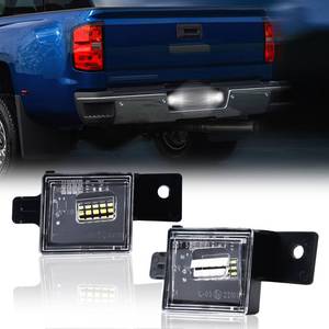 lot 8465 image: Dermoka LED License Plate Light 6000K White 2PC For Chevy Silverado GMC Sierra