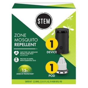 lot 8483 image: STEM Zone Mosquito Repellent Device, Outdoor, 15 Ft Zone, 1 Device  1 Pod