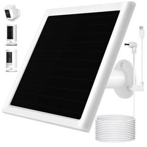 lot 9001 image: 6W Solar Panel Charger for Ring Camera, Compatible with Ri ng Stick Up Camera and Ring Spotlight PlusPro Camera Battery, Waterproof (White 1Pack)