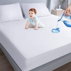 lot 9023 image: Queen Size Mattress Protector Waterproof, Mattress Cover for Kids
