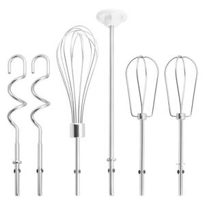 lot 10284 image: Hand Mixer Beater, Whisk, Dough Hook and Blending Rod for Ninja Foodi Power Mixer System CI100 Series, Hand Mixer Attachment Replacement Accessories CI100, CI101, CC105A, CI105BRN & CI101H, 6 Pcs
