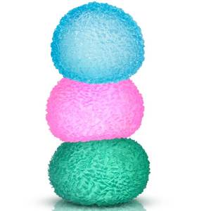 lot 10357 image: 3pc Stress Balls for Adults, Squishy Ball Sensory Textured Memory Gel Fidget Toys for KidsAdults Hand Exercises, Valentines Day Party Favors Anxiety Relief Squeeze Ball(1.80)
