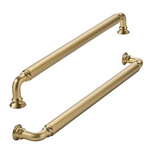 lot 10386 image: khtumeware 2-Pack Champagne Bronze Heavy-Duty Solid Cabinet Pulls, 10 Inch(256mm) Hole Center, Satin Brass Drawer Pulls, Cabinet Hardware, Suitable for Kitchen Cabinets, Bathrooms and Dressers