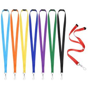 lot 10399 image: Prudiut 32 Pack Breakaway Lanyards, 8 Colors, Swivel J Hook For Id Badges