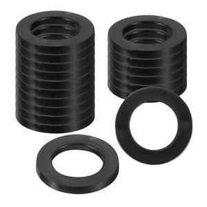 lot 10416 image: uxcell 18Pcs Rubber Washers, 1516 OD x 916 ID x 0.1 Thickness Flat Washers for Bolts Spacers, Shower Head, Plumbing, Hose Connecting