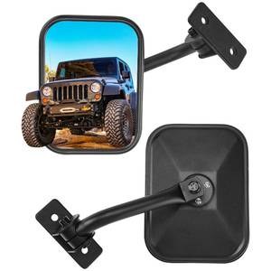 lot 13843 image: JOYTUTUS Doors Off Side Mirrors 8 Inch For Wrangler TJ JK JKU 1997-2018
