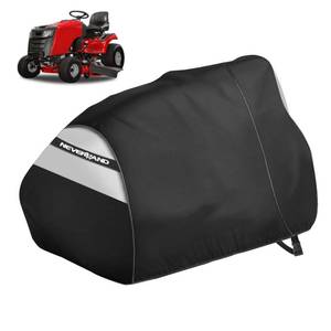 lot 13853 image: NEVERLAND Riding Lawn Mower Cover Fits 42-54 Inch Deck 420D Black Silver