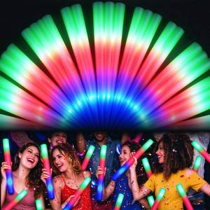 lot 13888 image: HONLYNE 44 Pcs Foam Glow Sticks with 3 Light Modes