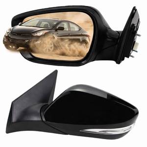 lot 13889 image: Left Driver Side Mirror 2011-2013 Hyundai Elantra Heated Power 876103Y000