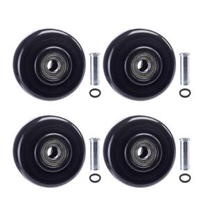 lot 13919 image: KiJoeErica 3 Inch PU Caster Wheels M10 Set of 4
