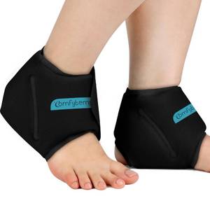 lot 13931 image: Comfytemp Ankle Ice Pack Wrap Reusable Gel, 2 Pack