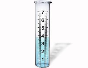 lot 14131 image: BIUWING Glass Rain Gauge Replacement Tube 7 Inch Capacity