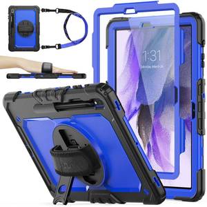 lot 14143 image: SEYMAC Case for Samsung Galaxy Tab S7 FE  S8 Plus 12.4 Inch BlueBlack