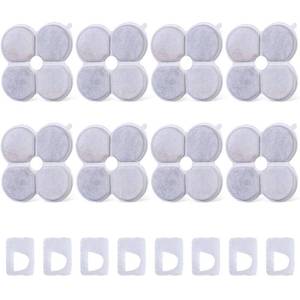lot 17691 image: Chumajor Replacement Filters & Sponges 8-Pack for 7.5L Wireless Dog Fountain