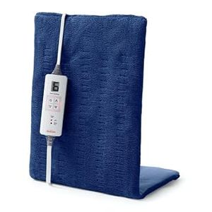 lot 17723 image: Sunbeam Heating Pad XpressHeat King Size 12 x 24 Inch Navy 2013-505-000