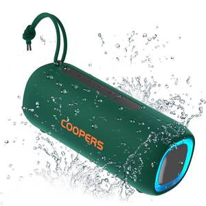 lot 17728 image: COOPERS Portable Bluetooth Speaker IPX5 Waterproof Bluetooth 5.3 RGB Lights