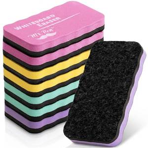 lot 18610 image: Mr. Pen Magnetic Dry Erase Erasers 4 x 2.25 Inch 8 Pack
