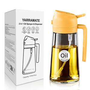 lot 18627 image: YARRAMATE Glass Olive Oil Sprayer 16 oz 470 ml Orange