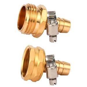 lot 18673 image: Sanpaint Brass Garden Hose Connector Repair Mender Kit 12 Inch