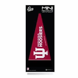 lot 18691 image: Rico Industries NCAA Indiana Hoosiers Felt Mini Pennant Set 4 x 9 In 8 Pack