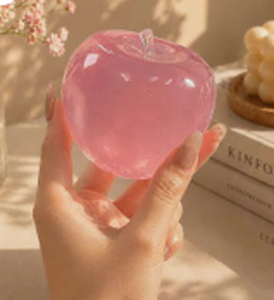 lot 18657 image: Apple Shaped Squishy Stress Ball - Stock image may not match actual product images
