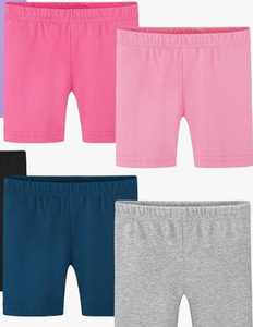 lot 18666 image: Poroka Baby Bike Shorts Lot of 4 Size 6-9 Months Gray, Pink, Black - Stock images may not match actual product images