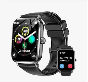 lot 18682 image: Smart Watch Fitness Tracker w Black Band and USB Charging Cable Model TK29 - Stock image may not match actual product images