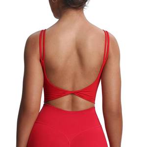 lot 2022 image: Aoxjox Metamorph Twist Back Cami Bra, Racing Red, Large