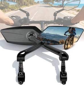 lot 2024 image: HANEVEAR 2 Pack Bike Mirror Handlebar Mount Rear View Bicycle Mirrors