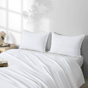 lot 2032 image: NookZuzu Standard Zipper Pillowcases Set of 2 White 20x26 Inches