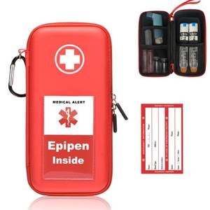 lot 2440 image: Klawdsky EpiPen Carry Case Hard Emergency Medical Bag for 2 EpiPens