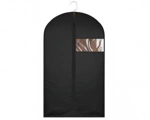 lot 2477 image: JOLYEAK Garment Bag 39 Inch Black Hanging Clothes Cover With Clear Window